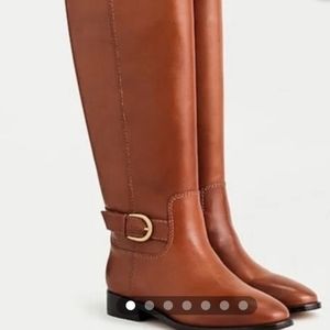 J. Crew Brown Classic Leather Riding Boots